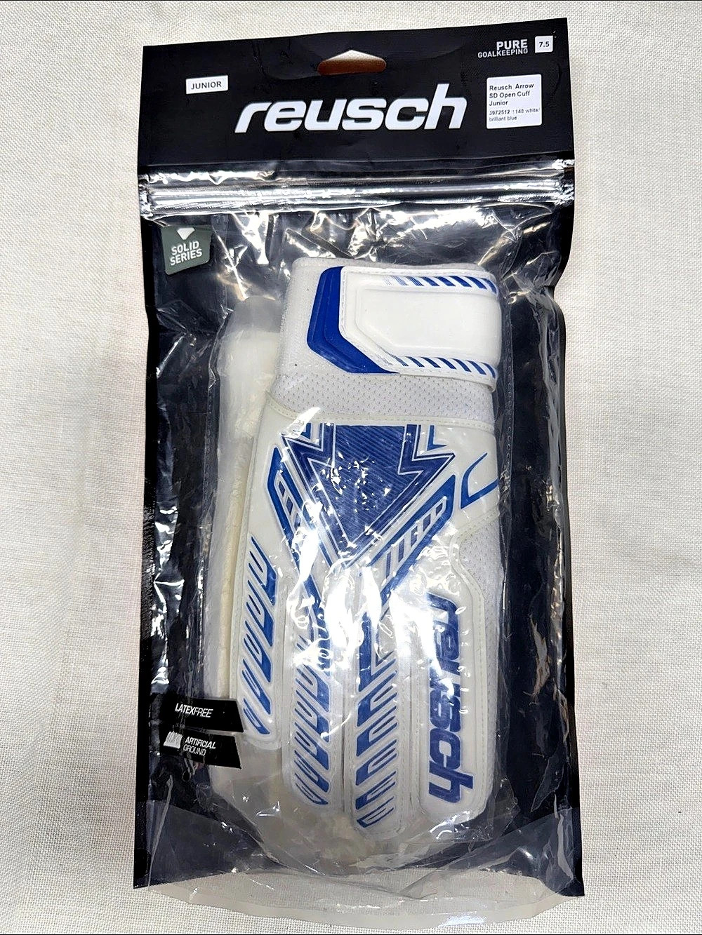 Reusch Arrow SD Open Cuff Junior Goalkeeper Gloves Boys Size 7 NWT